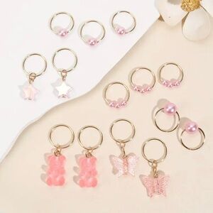 Pink Hair Accessories Set